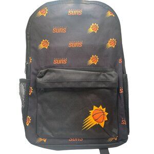 Phoenix Suns Logo Backpack Adjustable Straps Black With Mesh Side Pockets Offici